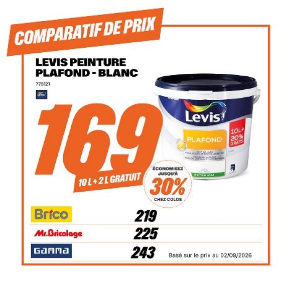 Levi's peinture plafond