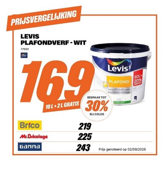 Levi's plafondverf