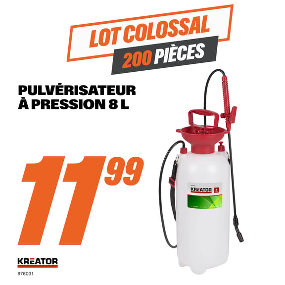 Pulvérisateur a pression 8 L