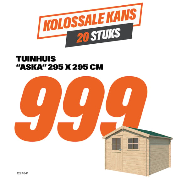 Tuinhuis 295 x 295 cm