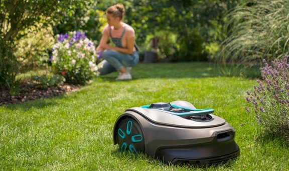 Robot tondeuse Gardena sans fil