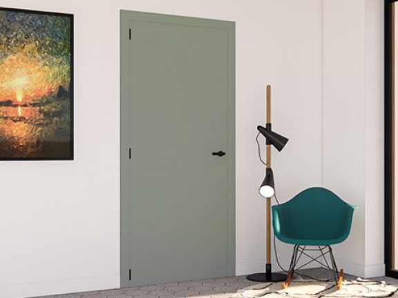 Groene moderne binnendeuren