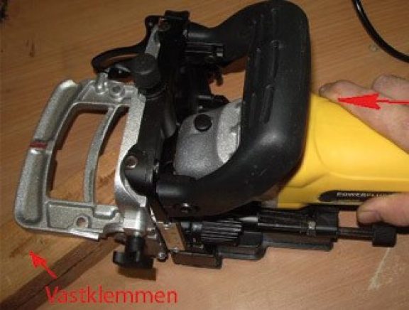 Werkstuk vastklemmen