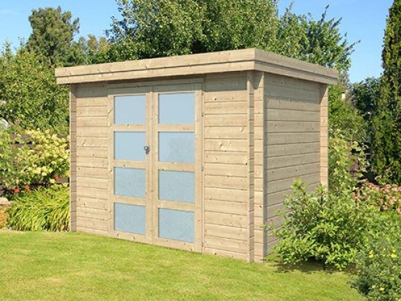 Moderne houten tuinhuis